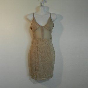 NWT Pretty Little Thing lingerie style, corset bodice with mesh and floral lace